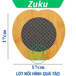 Đế lót nồi bằng gỗ hình vuông lòng đan lưới chịu nhiệt - Rế lót xoong
