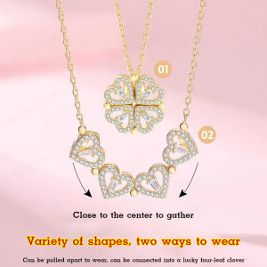 Pendants Niche Design Love Four Leaf Clover Necklace Jewelry Women