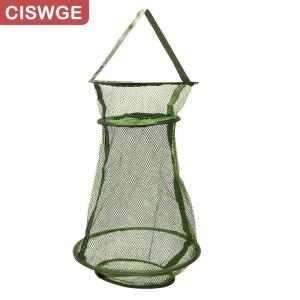 [COD] CISWGE SPORTS Fishing Net Fishing Creel Tackle Nylon Landing Net Cast Fishing Network Cage
