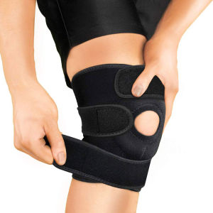 Knee Pads Breathable Adjustable Leg Pain Relief Spring Fitness Running Cycling Sports Compression Basketball Volleyball Protection 1 Piece Knee Pads