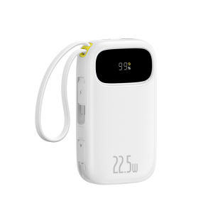 Baseus Power Bank Qpow2/3 20000mAh/10000mAh PD 22.5W 20W Fast Charging Powerbank Dual-Cable Digital Display 4 Ports