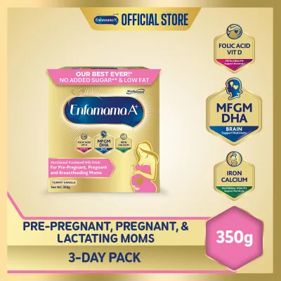 Enfamama A+ Powdered Milk Drink for Pre-Pregnant Pregnant & Breastfeeding Moms (Vanilla) 350g