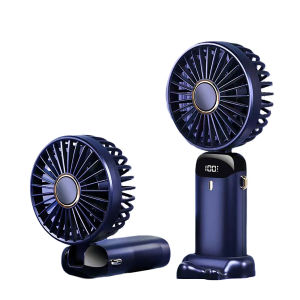 MoyPark 10000mAh Portable Mini Handheld Fan USB Rechargeable Adjustable Cooling Fan with Battery Display