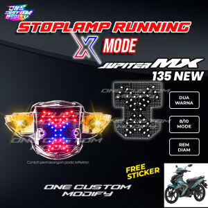 Lampu Rem Jupiter MX 135 New X Mode 8 10 Mode Running LED Variasi Yamaha