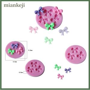 miankeji Khuôn silicon trang trí bánh kẹo mềm hình nơ tự làm 3D mới dụng cụ nghệ thuật