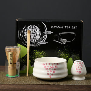 Matcha Set Traditional Matcha Set Japanese Matcha Set Whisk Bamboo Spoon Ceramic Matcha Bowl Set