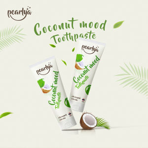 PEARLYA ยาสีฟันสูตรน้ํามันมะพร้าว และสารสกัดจากธรรมชาติ (100 กรัม เซ็ท 3 ชิ้น)