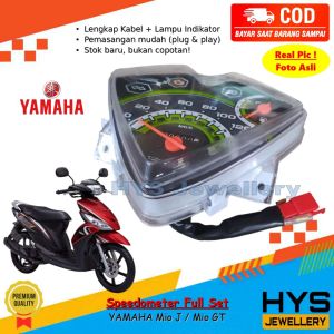 [COD] Spidometer Assy Yamaha Mio J / Mio GT Lama - Spido Speedometer Kilometer KM Full Set Kaca Mika Kabel