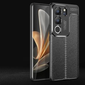 For Cover Vivo V29 Case For Vivo V29 V27 V27E Capas Armor Luxury Phone Back Shockproof Bumper Soft TPU Leather For Fundas VivoV29