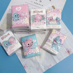 Printed Handkerchief Paper Stitch Printed Tissue Portable Small Pack Tissue Student Facial Tissue Toilet Paper Napkin Toilet