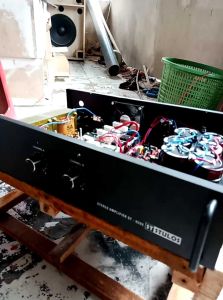 POWER AMPLIFIER RAKITAN 5A DOBEL TRAVO MERK WIJOYO/BELL
