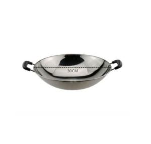 Wajan Baja Tahan Karat Wajan Restoran Kompor Alkohol Komersial Kecil Tebal Tripod Bar Bawah Datar