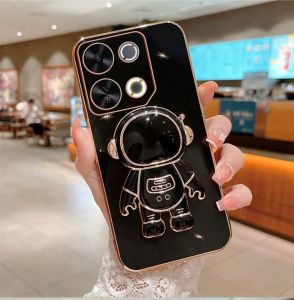 Soft Case Itel P65 Silicon Astronot Standing Plating Handphone