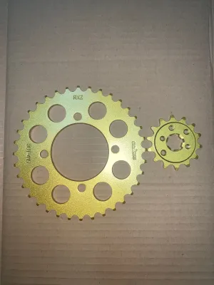 🔥Ready Stock🔥 Sprocket 415 Gold For Yamaha Y15 PNP 4hole Y125ZR RXZ LC135 SRL110 SS2 Y110 Y100 👍👍👍