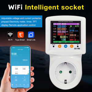 WIFI Digital wattmeter Smart Socket 265V AC Power Meter Kilowatt Watt Energy Meter Plug