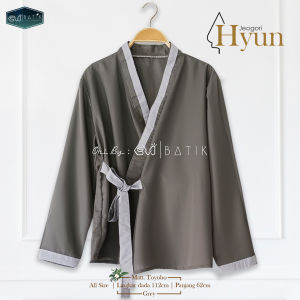 SET HANBOK ROK BATIK PARIANGON BAWAHAN SANFORIS ATASAN GREY WANITA KEKINIAN TERBARU 2024 SET BATIK ALUSANSVJ