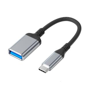 Metal Reinforced USB Type C Male to USB 3.0 Female Adapter Fast Charging Data Transmission Cord for Digital Accessories