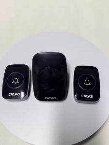 (HD1)Intelligent wireless doorbell waterproof AC call bellwelcome door bell (EU plug)60 ringtones options300m ultra long distance sensingsuitable for hotelapartmenthome and ect