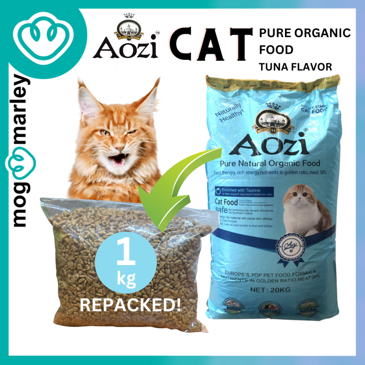 Aozi CAT Pure Natural Organic Cat Food (All Stages) TUNA Flavor 1 kg ...