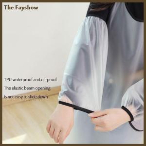 [The Fayshow] TPU Waterproof Oversleeves Anti-Dirty Housework Cleaning Fawn Arm Sleeves Sleeve Cuff Arm Cover Kitchen Apron Accessories