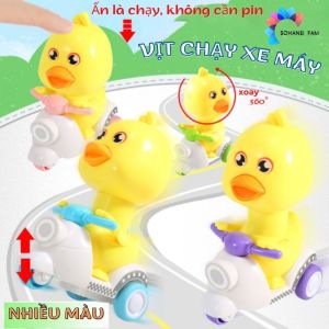 [HCM-TOYS] Đồ Chơi Vịt Con Chạy Xe Máy Thú Vị Nhấn Là Chạy Cho Bé -SOHANEI FAM