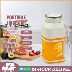 Panasoni Portable Juicer 1.2L Stainless Steel Anti-Dry Wall with Ice&Fruit Disposal - Compact Travel Blender