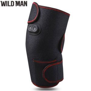 Electric Heated Knee Brace with 6 Vibration Settings Adjustable Heating for Men Women Sports Therapy