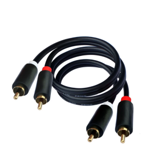 RCA Cable 2RCA Male to 2RCA Stereo Cable Gold-Plated for Speaker AMP Turntable Receiver Home Theater