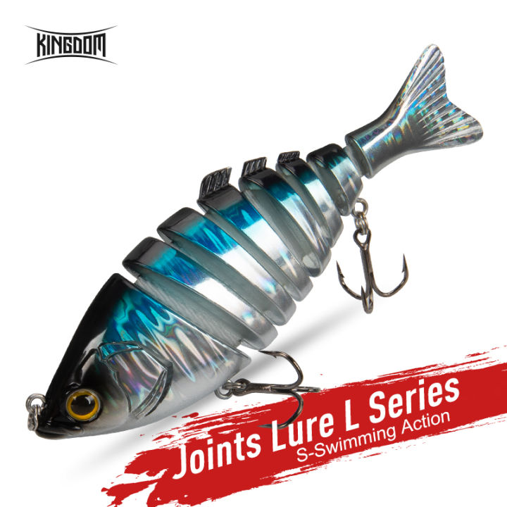 Kingdom Fishing Lures for Bass Trout Multi Jointed Swimbaits Slow