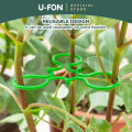 Plant Fixed Clip Garden vegetable Plant Support Binding Clip Plastic Fixed Clip Plant Hanging Clip 8 Shape Rattan Clip Garden Supplies. 