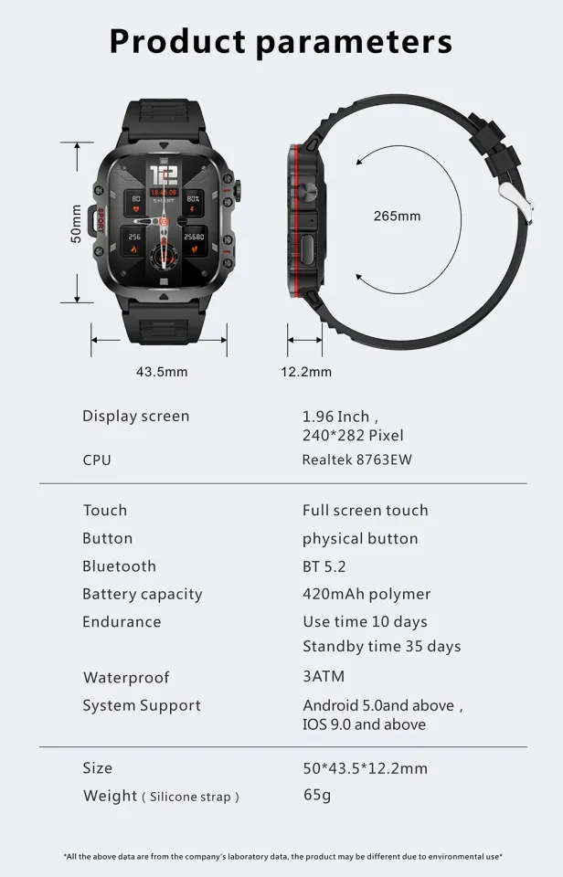 Ultra Smart Watch For Huawei Blood Pressure Oxygen Monitoring