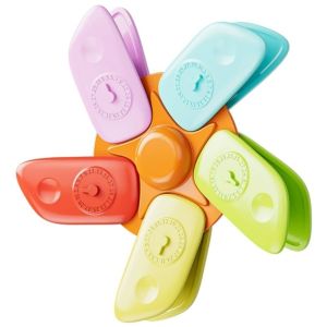 TFHDFHRG 3D Rotatable Windmill Sealing Clips PP Snack Storage ic Kitchen Bag Clips Multipurpose Detachable Fridge Kitchen Storage