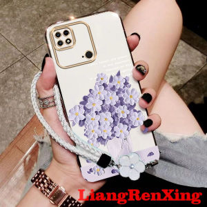 Casing Redmi 10C Xiaomi Redmi 10 5G Redmi 10 4G phone case flower cartoon softcase electroplated silicone shockproof protector smooth cover new design ddyhhs01