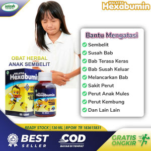 Obat Sembelit Anak Susah Bab Terasa Keras Melancarkan Buang Air Besar Secara Alami HEXABUMIN Madu Dan Albumin Asli