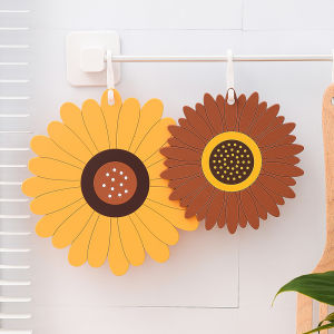 Homy Floral Dining Table Mats PVC Placemats Cup Mats Pot Mat Heat Insulation Pad Cushion Suspendable Tablemats Waterpoof Oil Proof
