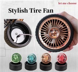super strong fashion color cute wind Mini Fan KD195 Small usb fan Retro Wheel portable fan desktop fan