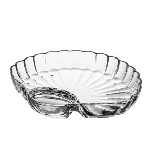 Personalized Glass Dumpling Plate Snack Fruit French Fries