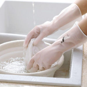 Dish Washing Rubber Gloves Kitchen Waterproof Washing Vegetables Fruit Gloves Durable Cleaning Glove