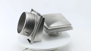 Square Stainless Steel Vent Grille 100 Air Outlet Windbreak Rainproof HO4 125 inches 150mm 304mm