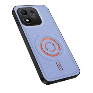 Matte PU Case for Honor 600 Smart Honor600 600Smart 5G Phone Shell Magnetic Fabric Leather Shockproof Camera Protection Back Cover for Honor600 Smart 5G