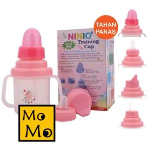 [TERLARIS] Ninio F-338 Training Cup 3 in 1 180ML - Botol Minum All in One - Botol Minum Bayi 3 Set