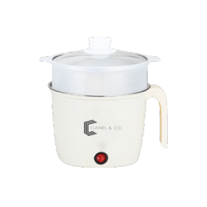 CANEL & CO Panci Listrik 450 Watt Goreng Kukus Masak Multifunctional Electric Frying Pan Panci Listrik Lapisan Teflon/Panci Listrik Multifungsi Free Kukusan / Steamer Lapis Keramik Teflon Panci Listrik Multifungsi Elektrik Cooker