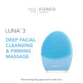Máy rửa mặt FOREO LUNA 3 dành cho da hỗn hợp, có thể sạc, bảo hành 2 năm, theo dõi bằng APP - intl. 