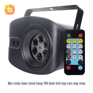 Đèn laser bay phòng YSH mẫu mới 8 trong 1 công suất lớn-Thế hệ mới cảm ứng âm thanh tự động (đèn tự nháy chính xác theo điệu nhạc)