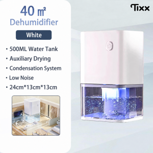 TIXX Portable Dehumidifier For Room 2L Capacity Tank 24H Timer For Home/Office/Bedroom Ultra-Quiet 99% Bacteria Removal