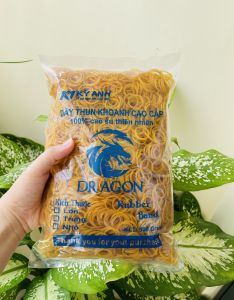 Dây thun vàng cao cấp dây thun vàng cột hàng dây thun cao su (500g 1 gói)
