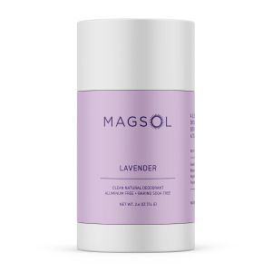 MAGSOL Magnesium Deodorant for Women Aluminum Free Baking Soda Free Natural Deodorant for Sensitive Skin Long Lasting Odor Protection with Sweet Almond Oil Jasmine 2.6 oz