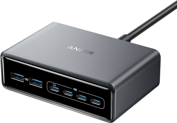 Anker Prime Charger, 200W 6-Port GaN Charging Station, USB-C PD