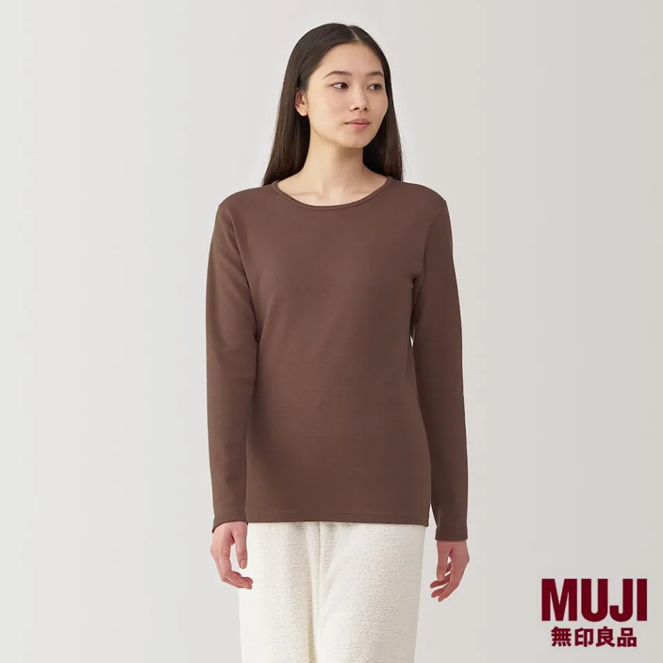 MUJI Ladies Warm Cotton And Wool L/S T-Shirt Lazada Singapore