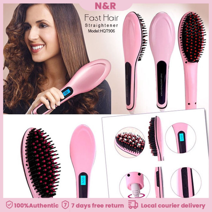 Lazada hair brush on sale straightener